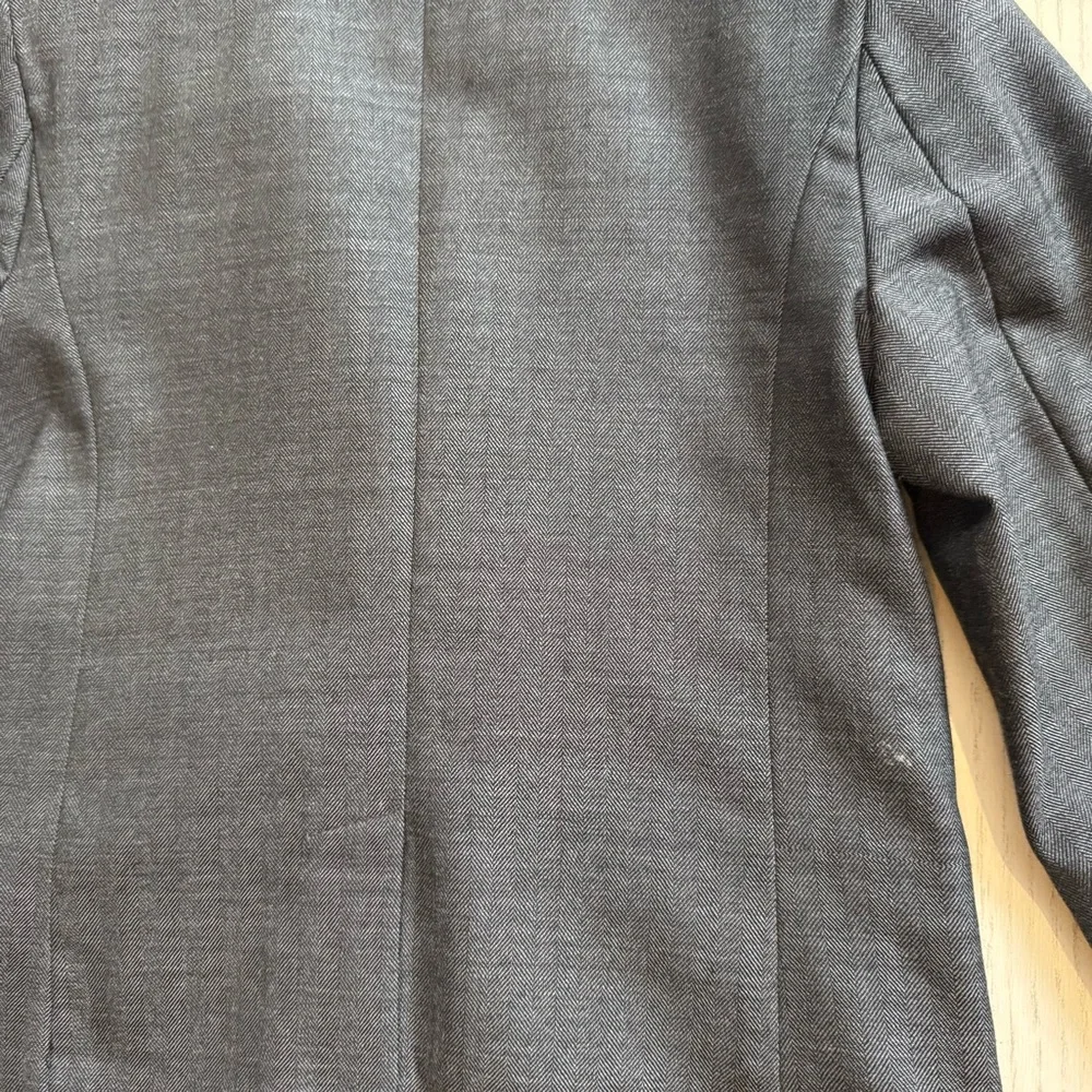 Janie and Jack Toddler Boys Size‎ 3T Gray Wool Herringbone Blazer Formal Jacket